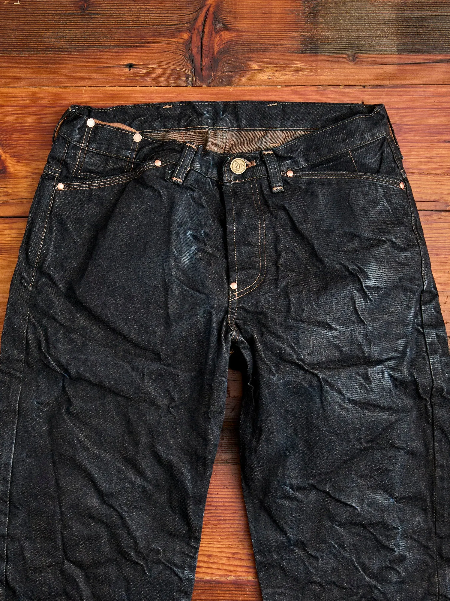 130 "Wattle Overdye" 16oz Selvedge Denim - High Rise Taper Fit