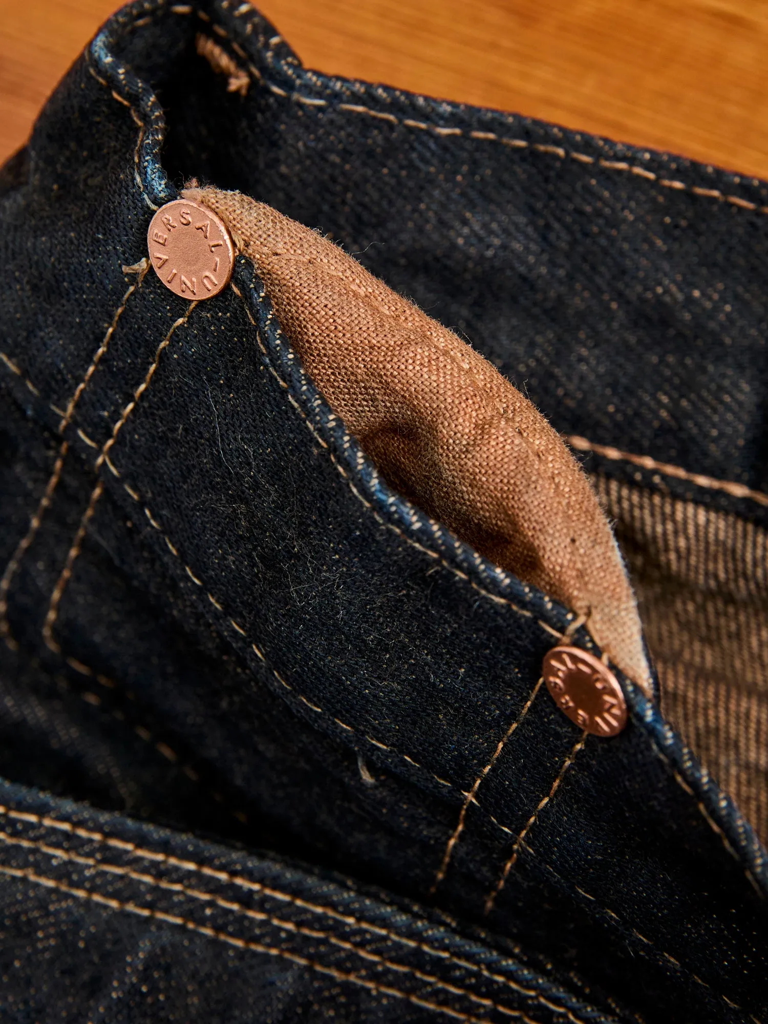 130 "Wattle Overdye" 16oz Selvedge Denim - High Rise Taper Fit