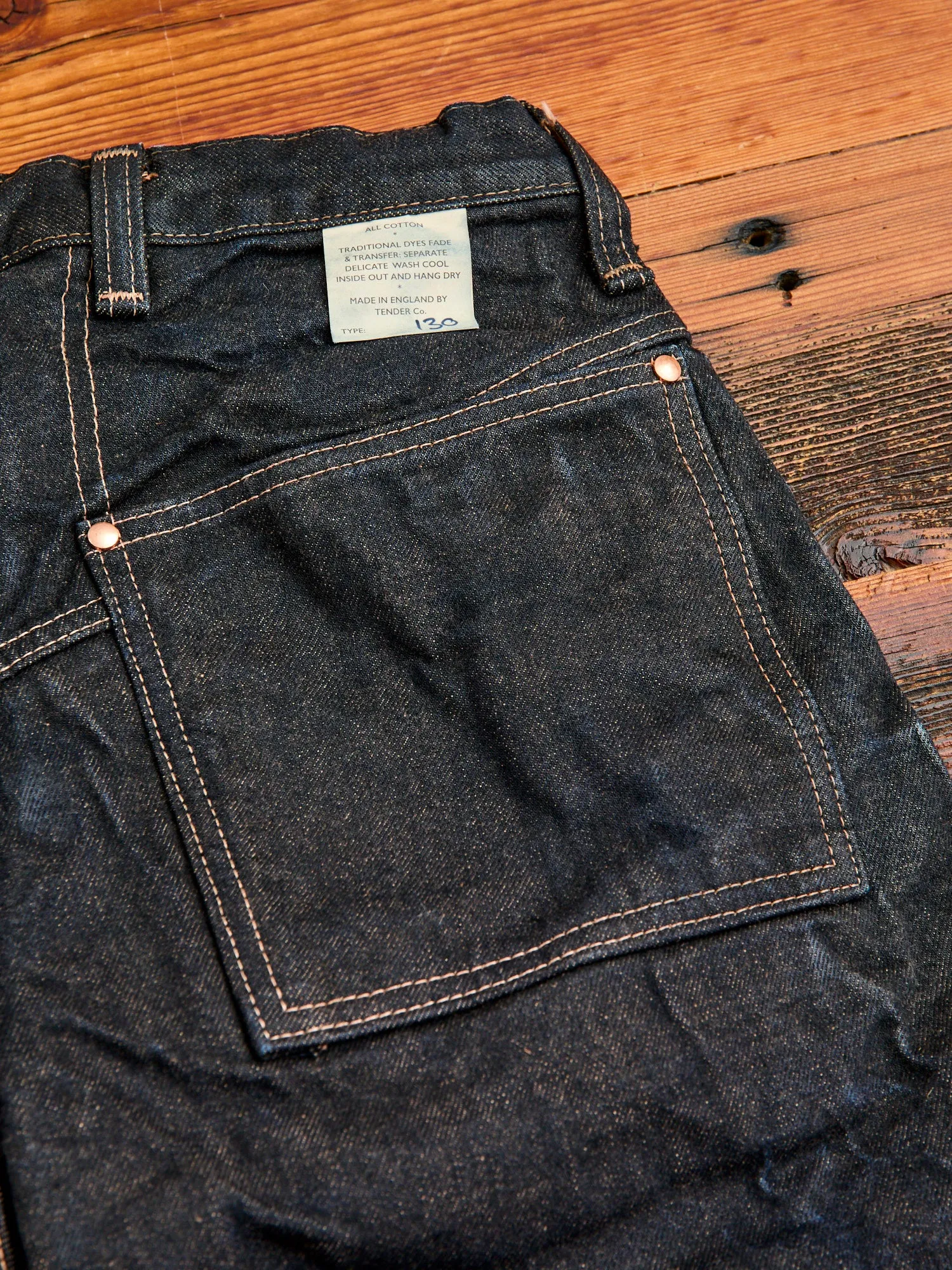 130 "Wattle Overdye" 16oz Selvedge Denim - High Rise Taper Fit