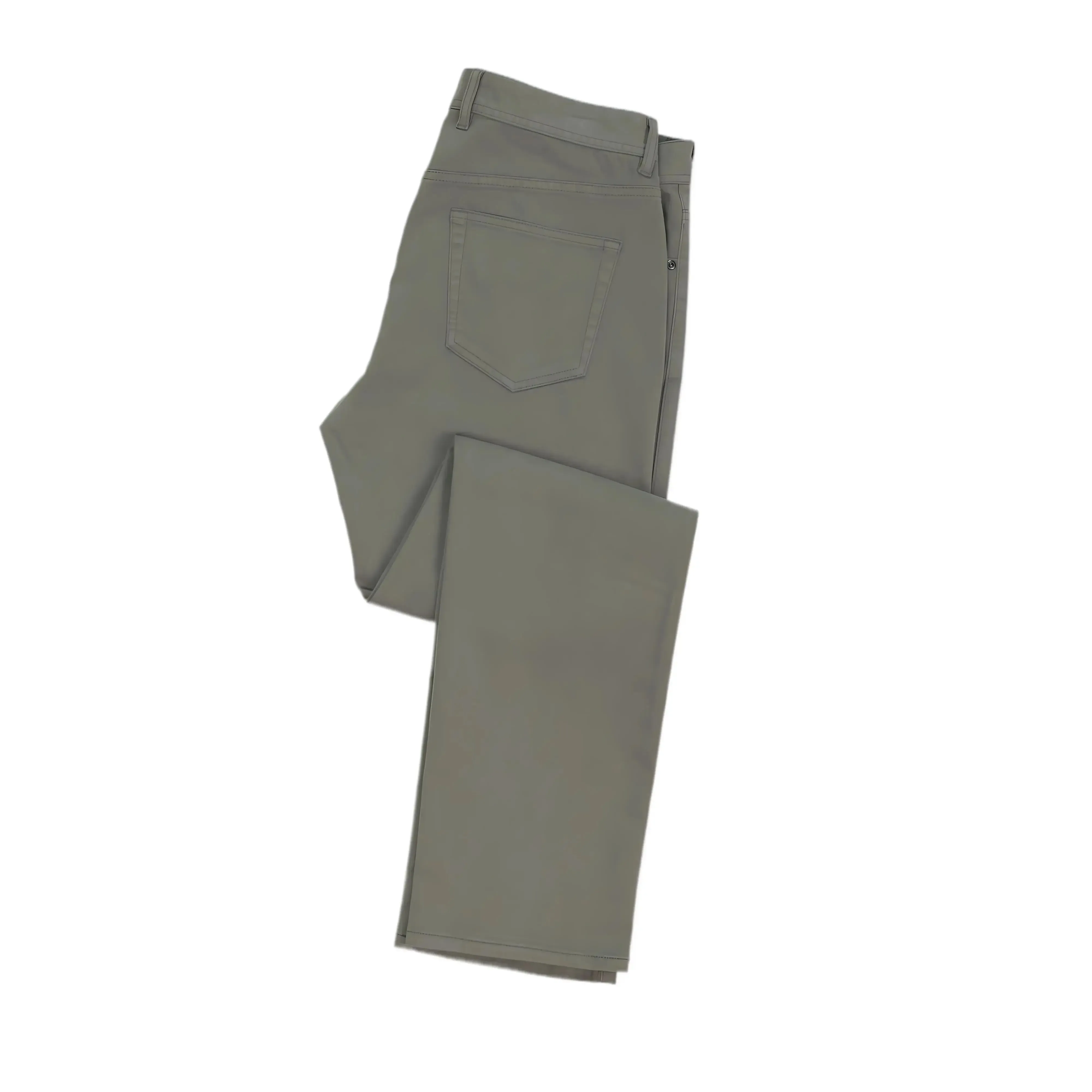 365 | Olive Stretch Cotton Sateen 5 Pocket Pants