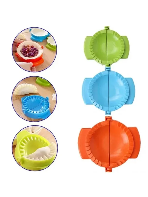 3Pcs Dumpling Mold Multicolor