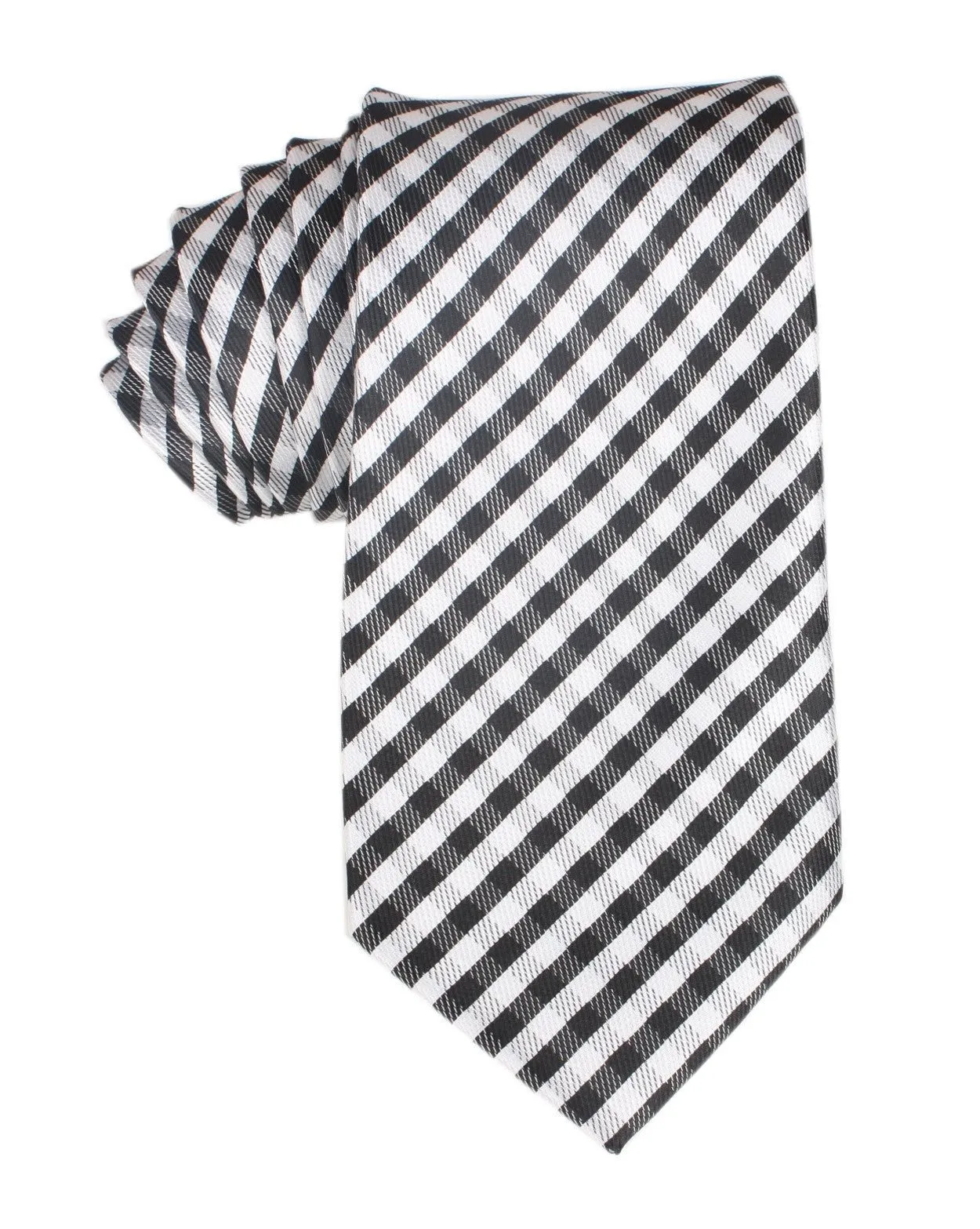 Black Gingham Necktie