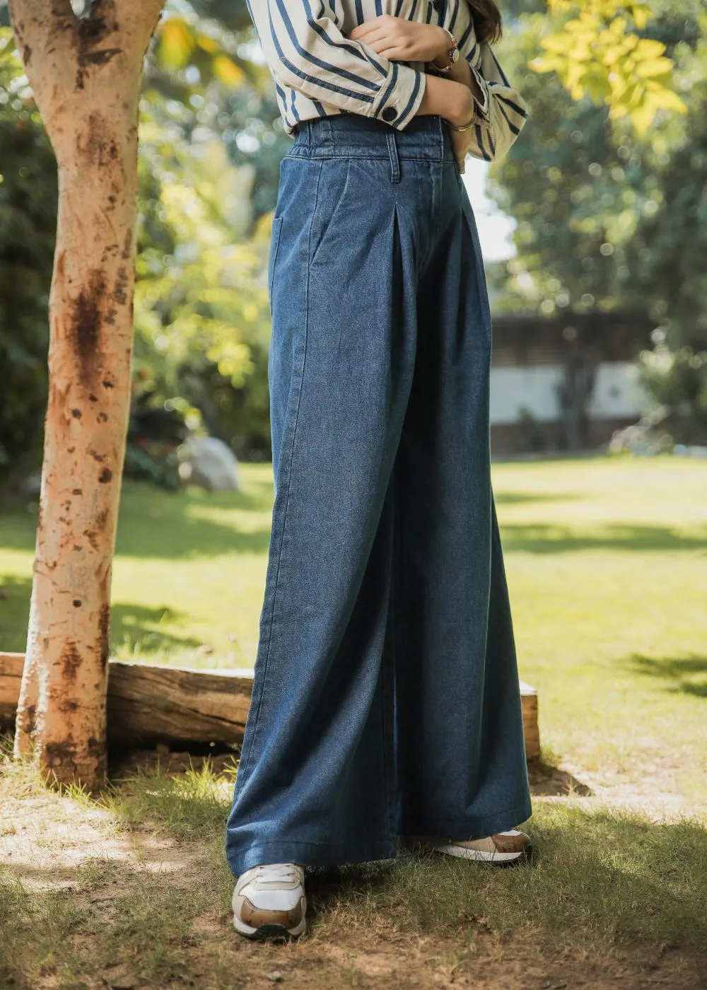 Blue Palazzo Pants