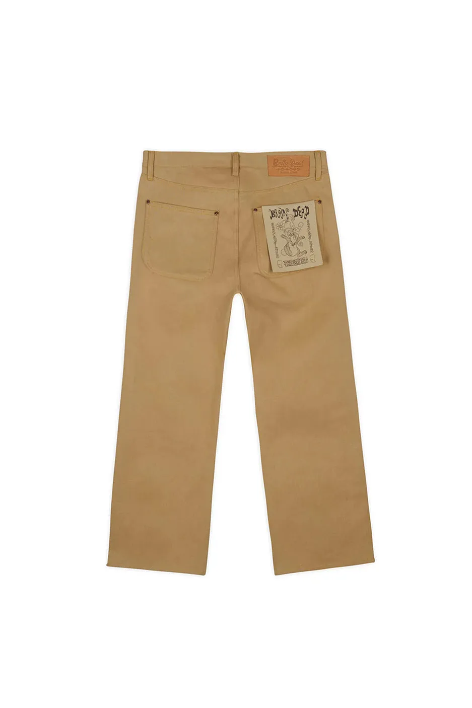 Brain Dead Type 00 13.5oz Selvedge Nihon Menpu Bull Denim Jeans in Tan - Premium Quality & Durable Fashion