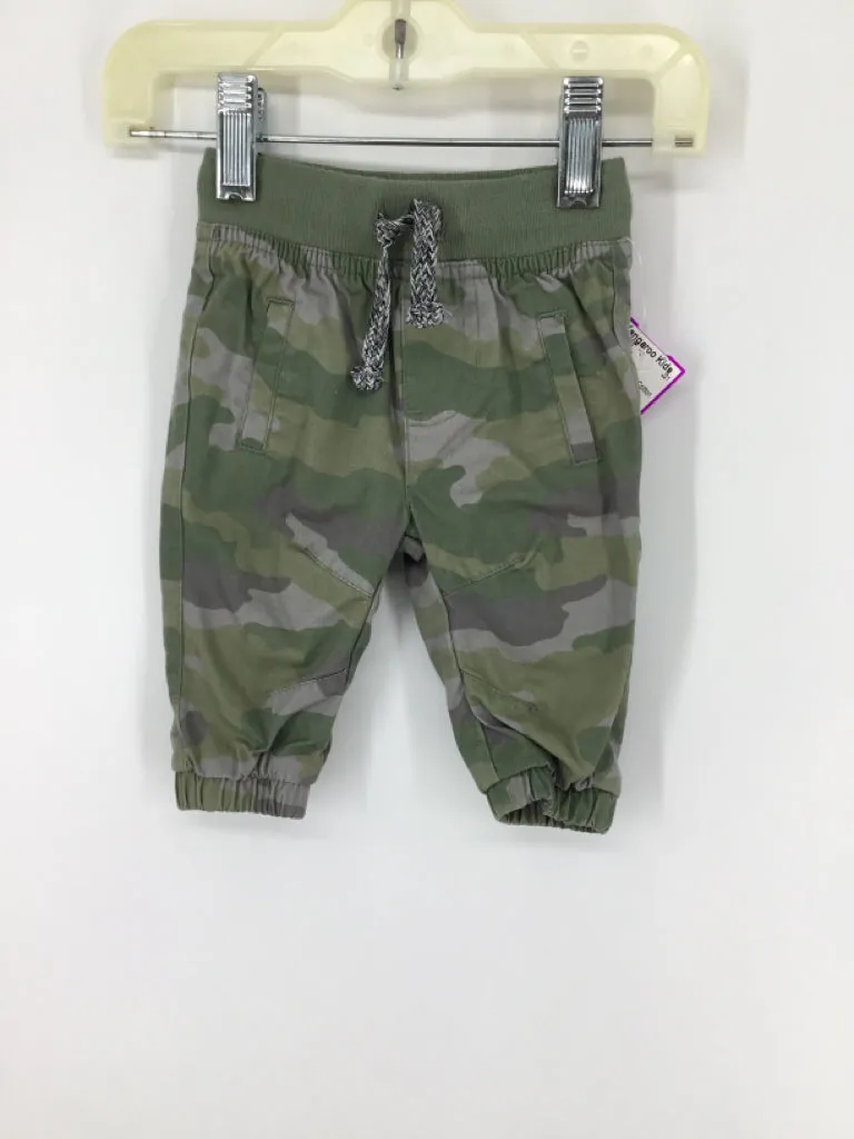 Cat & Jack Child Size Newborn Green Camoflage Pants - boys