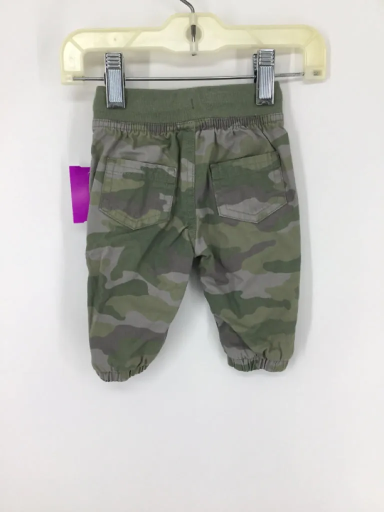 Cat & Jack Child Size Newborn Green Camoflage Pants - boys