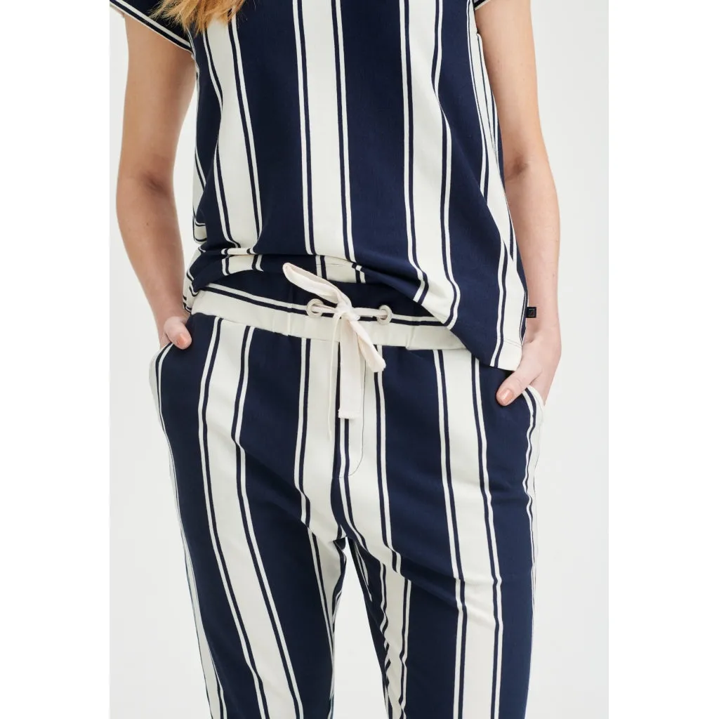 Celene Pants - Navy Stripe