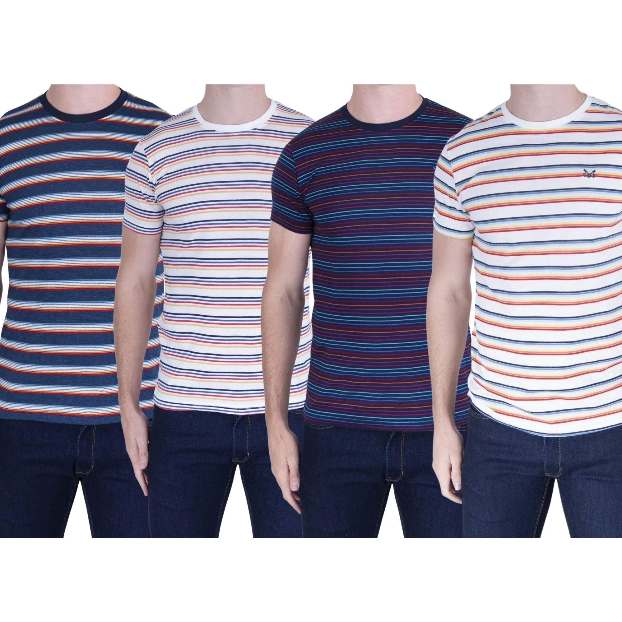 Crew Clothing Men Striped Brights Tops