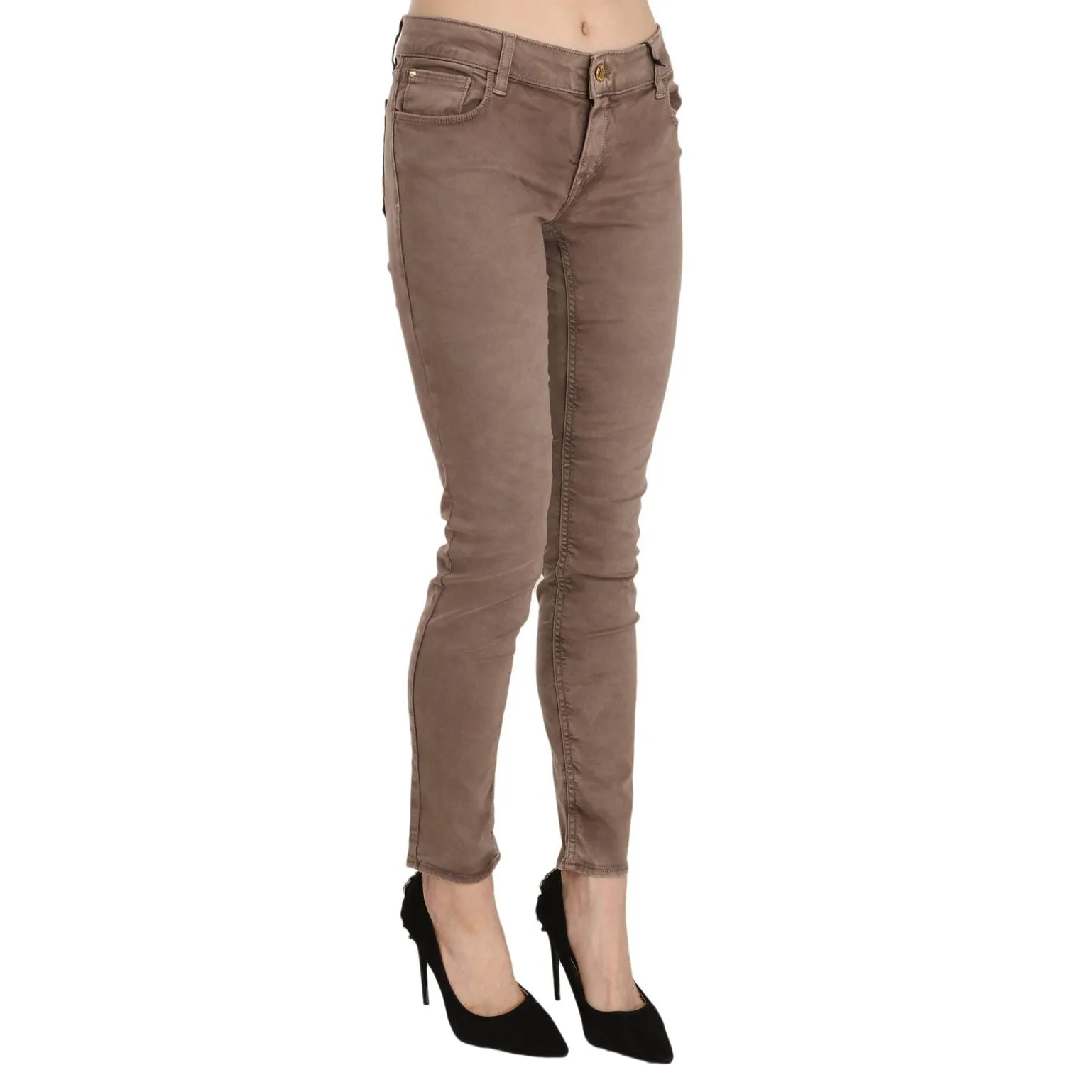 CYCLE Chic Brown Slim Fit Skinny Jeans