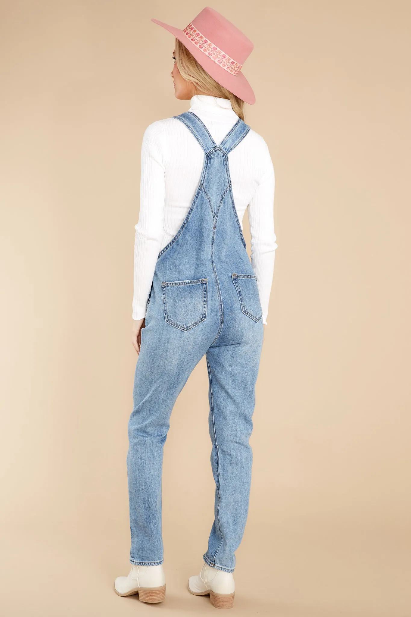 Derby Darling Light Wash Overalls