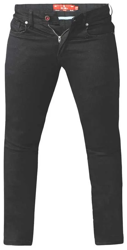 Duke Claude Black Stretch Jeans Black