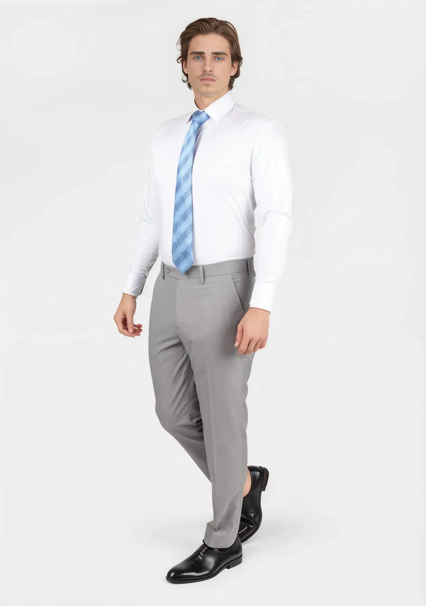 Harbor Grey Sharkskin Pants