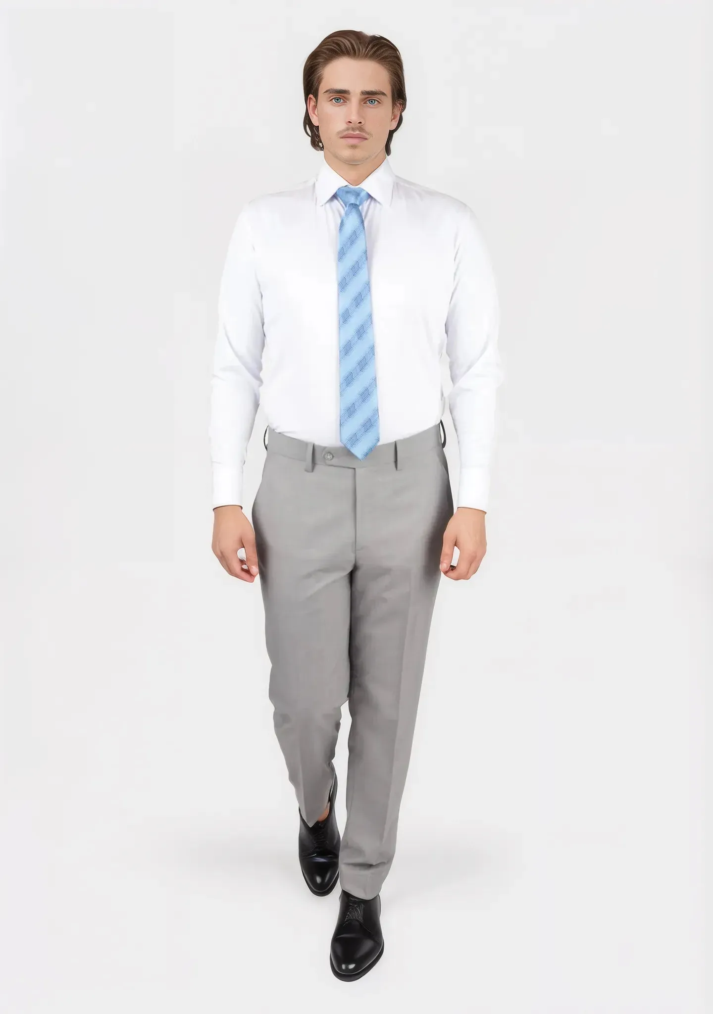 Harbor Grey Sharkskin Pants