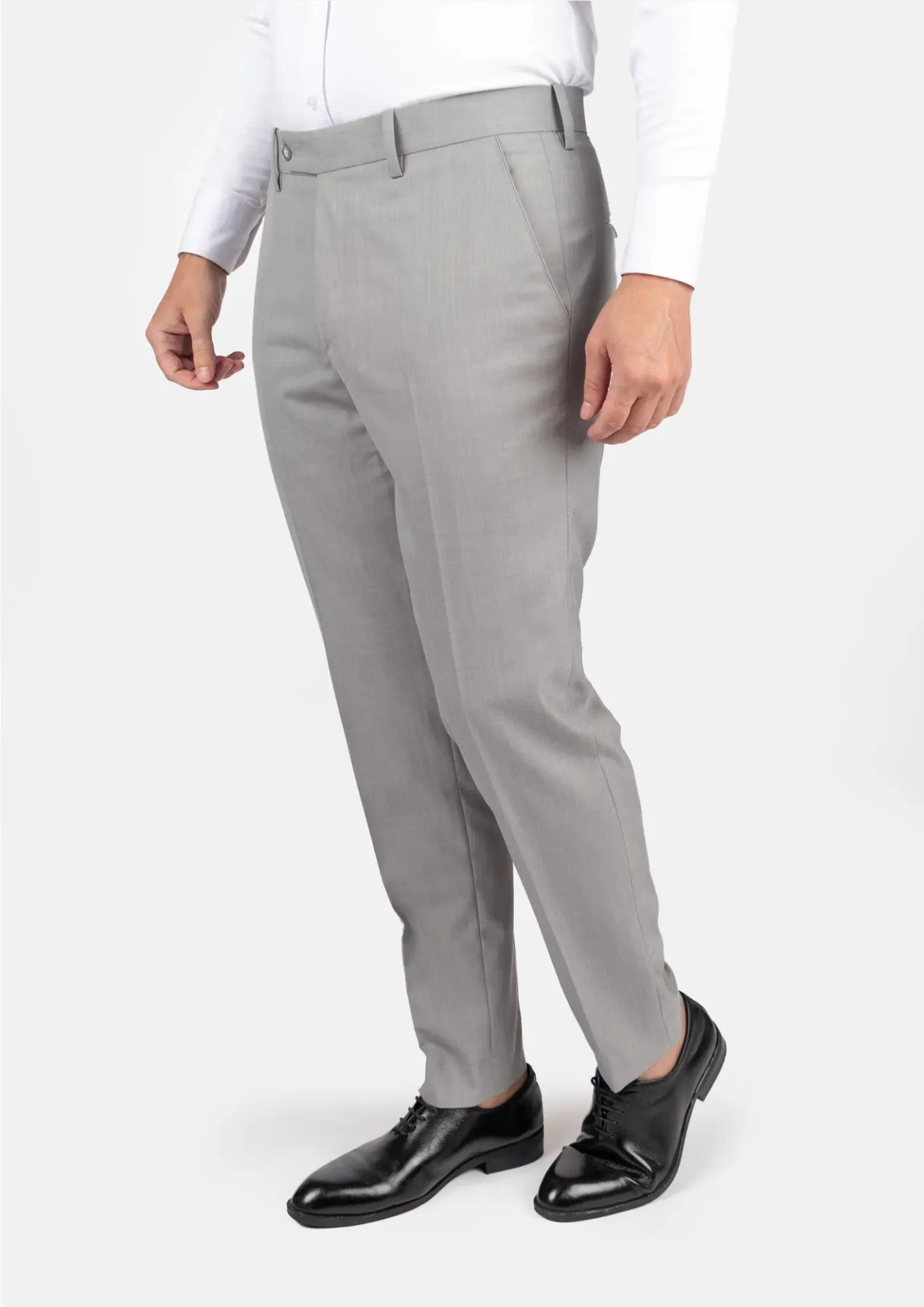 Harbor Grey Sharkskin Pants