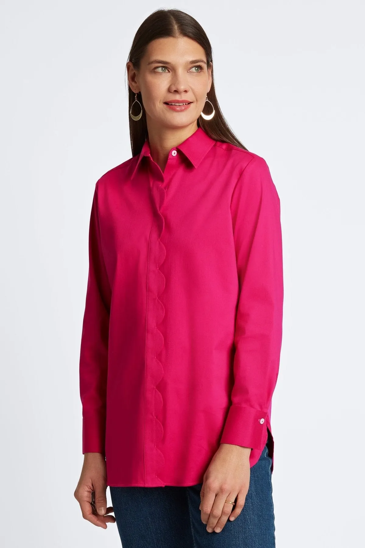 Layla Stretch Matte Sateen No Iron Tunic