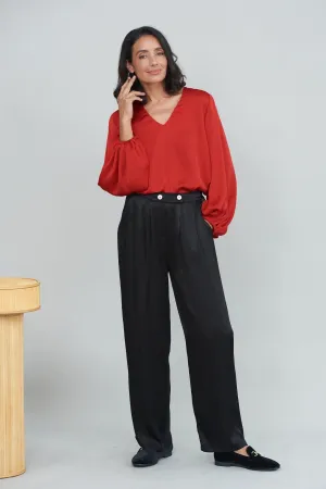 Letitia Wide Leg Pants Black