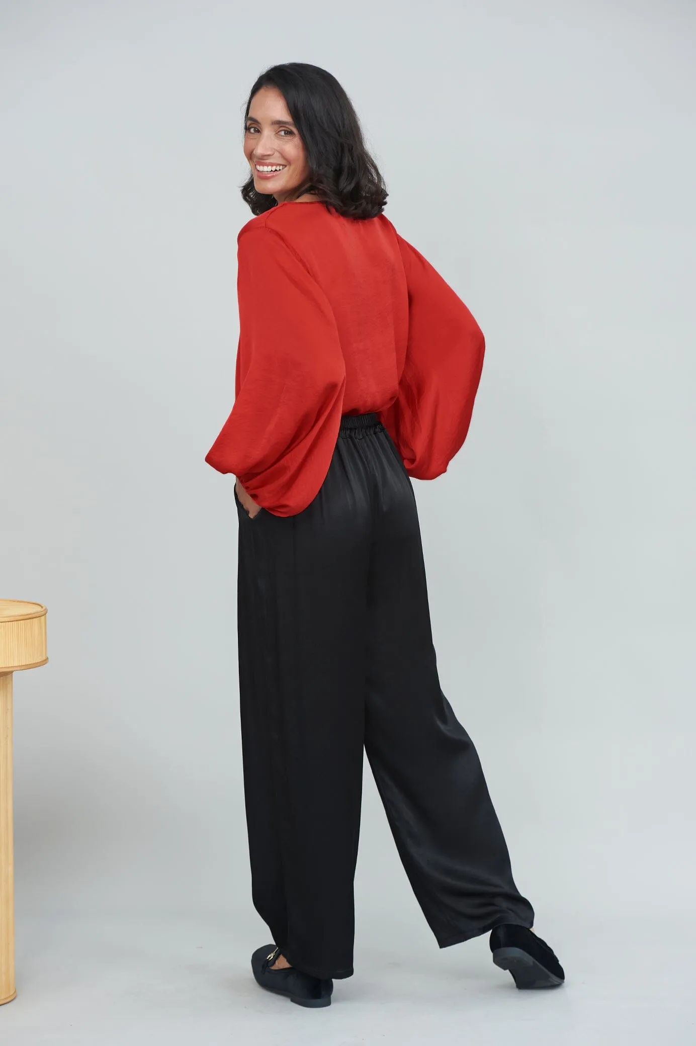 Letitia Wide Leg Pants Black