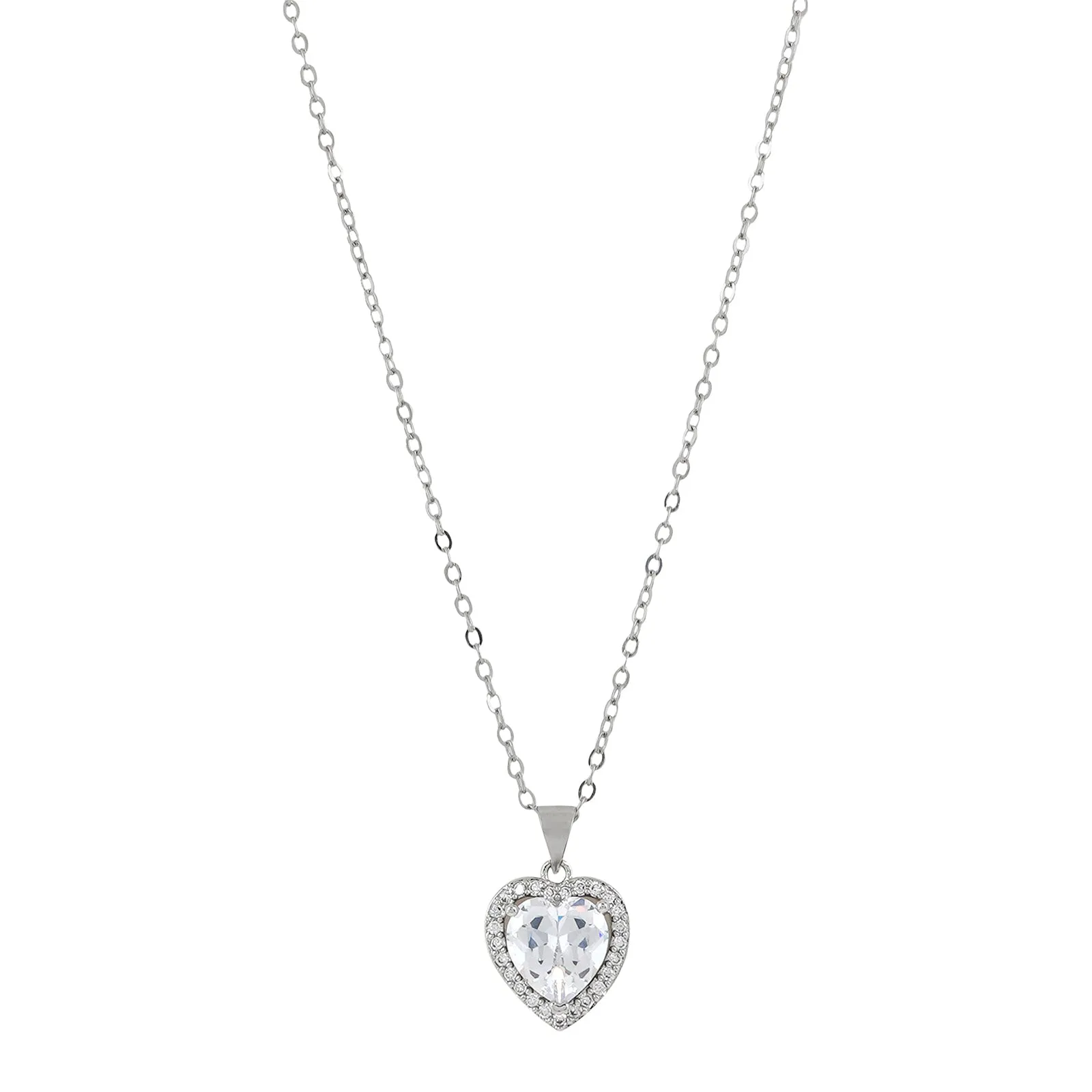 Lilou Heart Silver Necklace