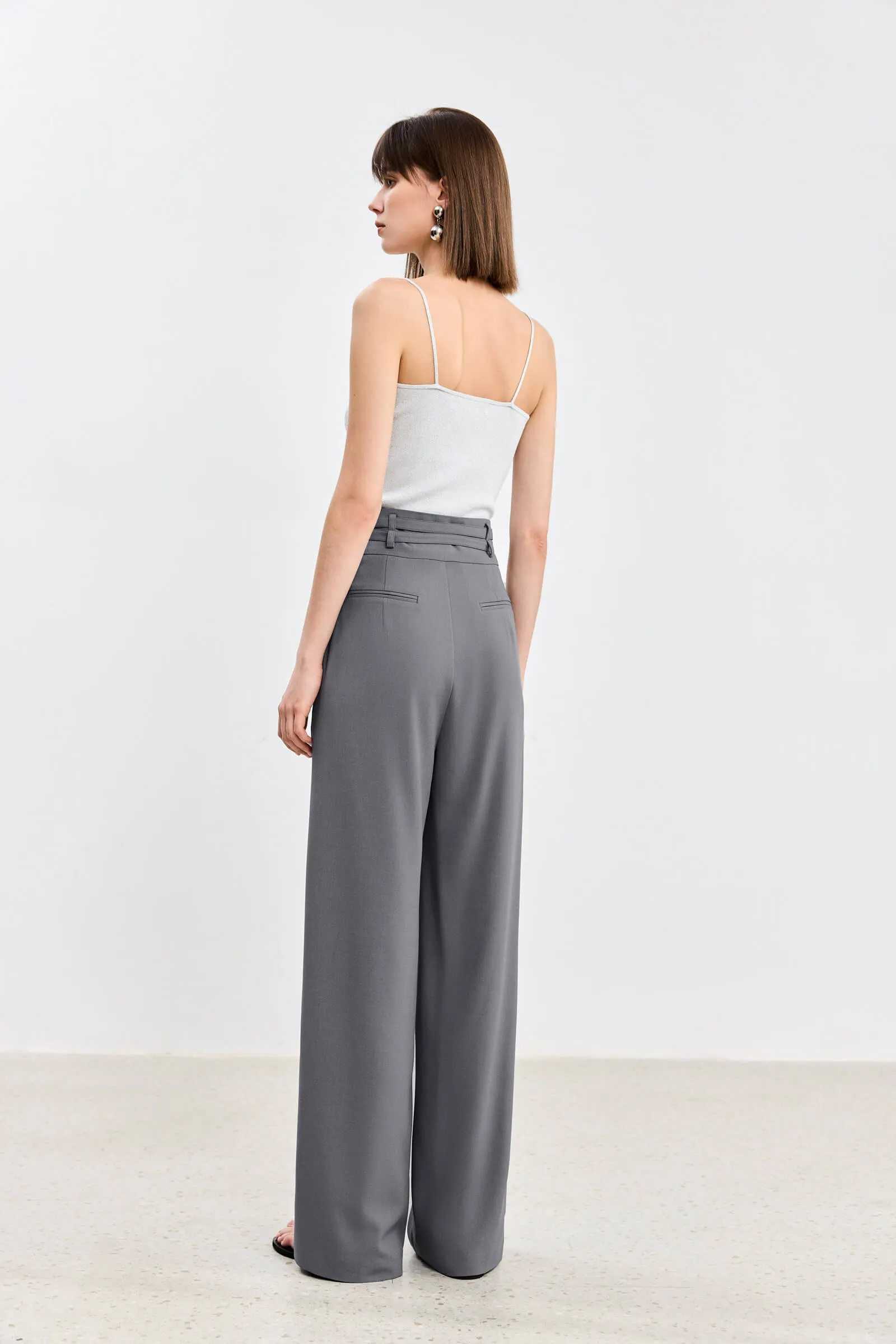 LILY High-Waist Double Waistband Pants