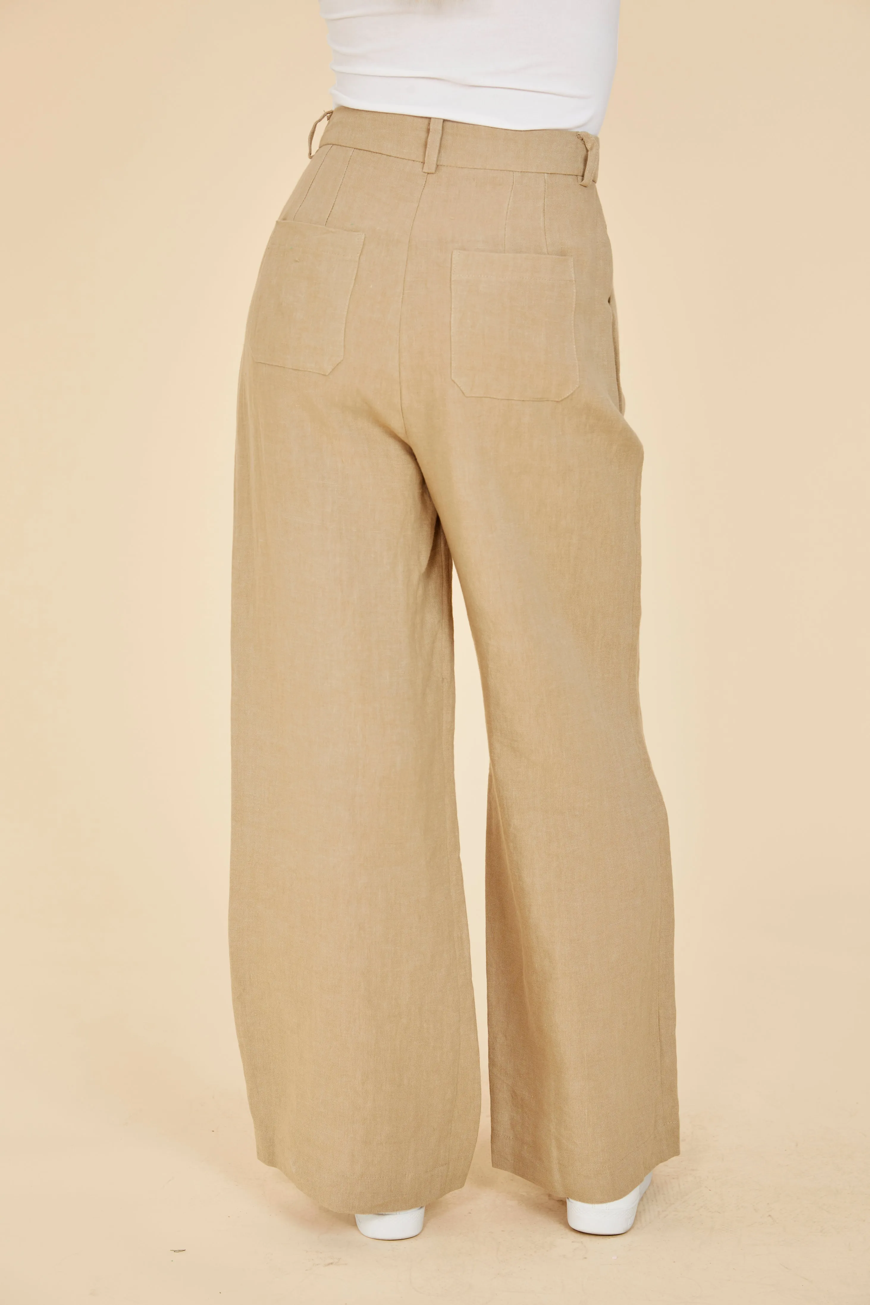 Linen Wide Leg Pants