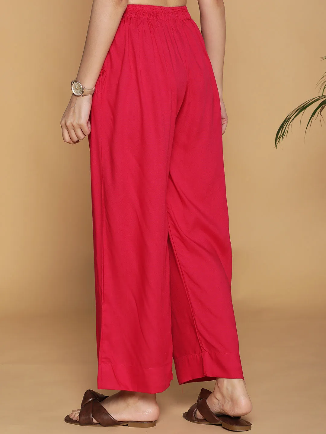 Magenta Palazzo Pants