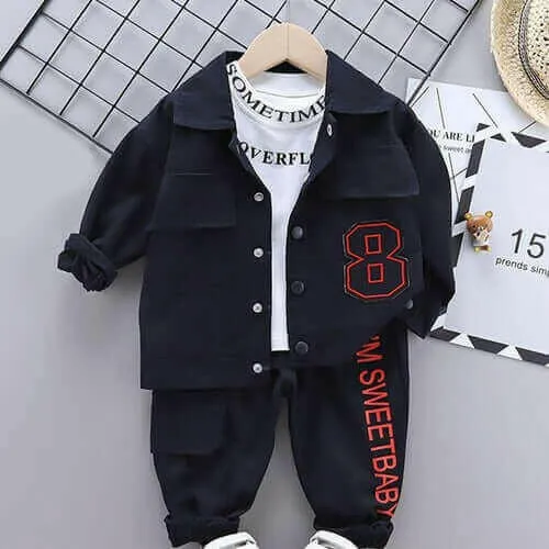 Menoea Baby Boy Clothing set Autumn fashion Cotton Hooded Tops Pants