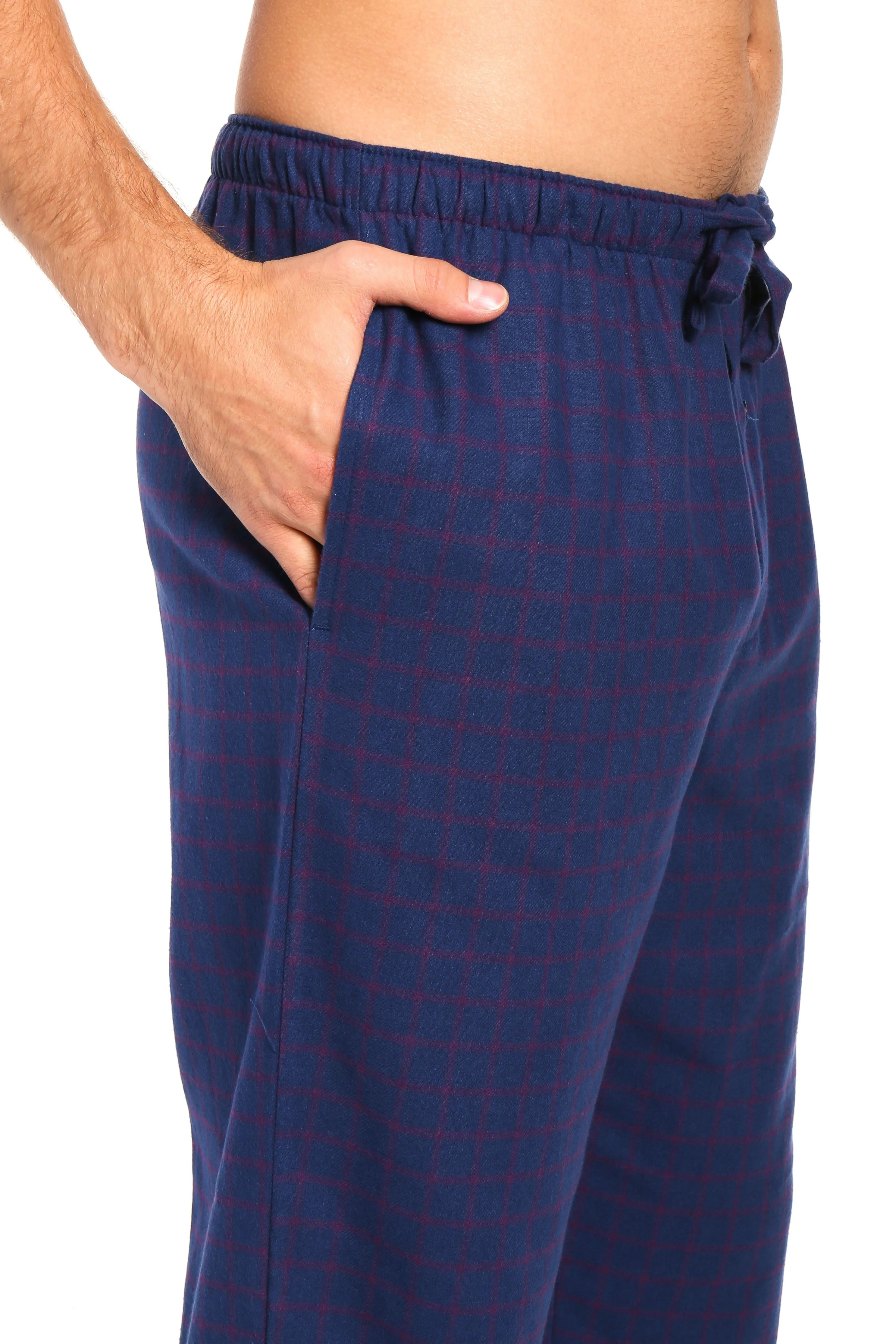 Mens 100% Cotton Flannel Lounge Pants