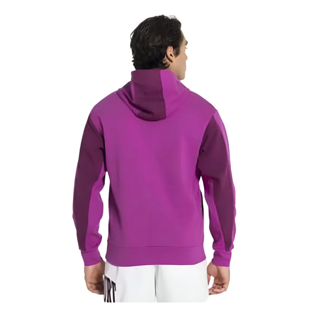 Mens Heritage Dri-Fit Fleece Tennis Hoodie Sangria