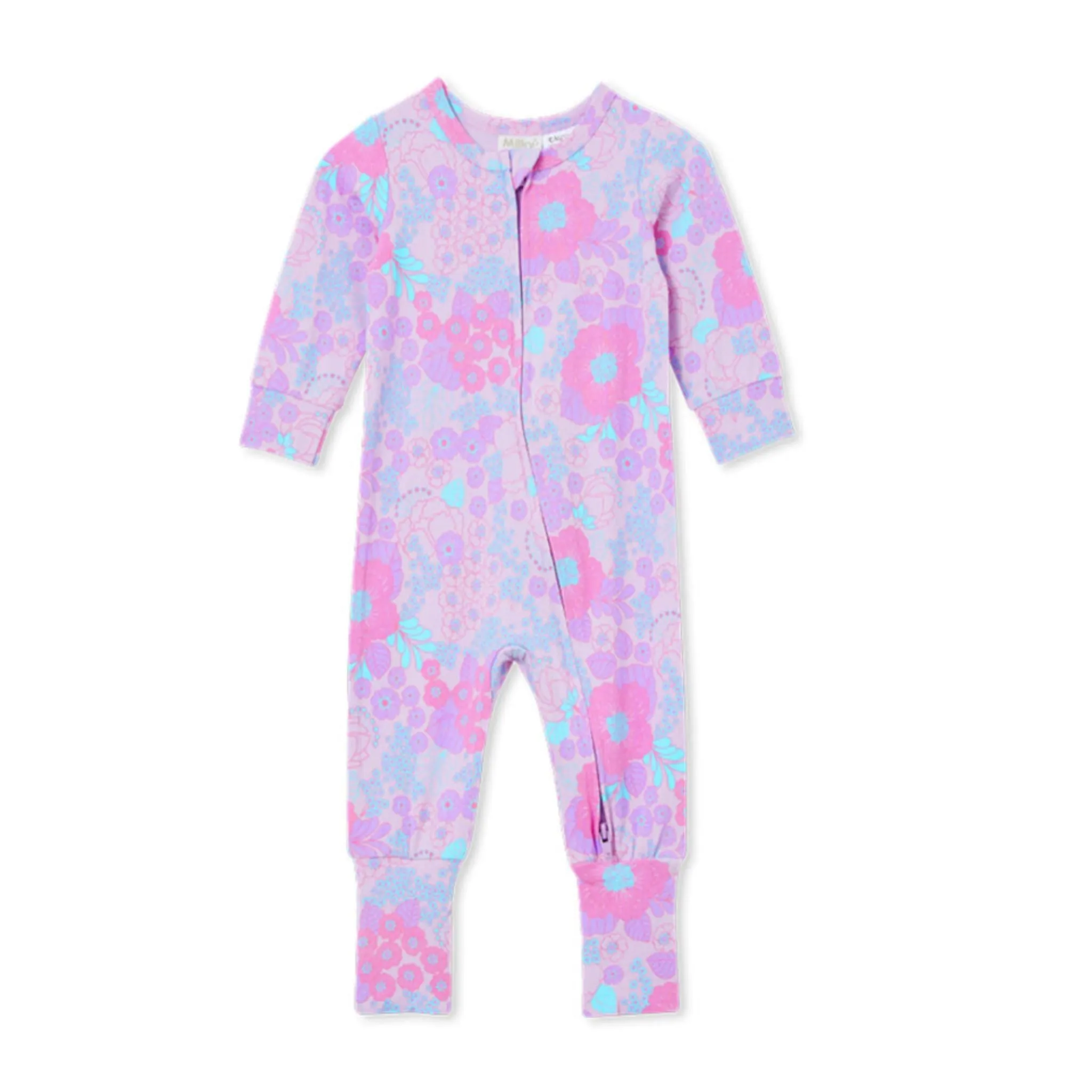 Milky Flowerfield Zip Romper