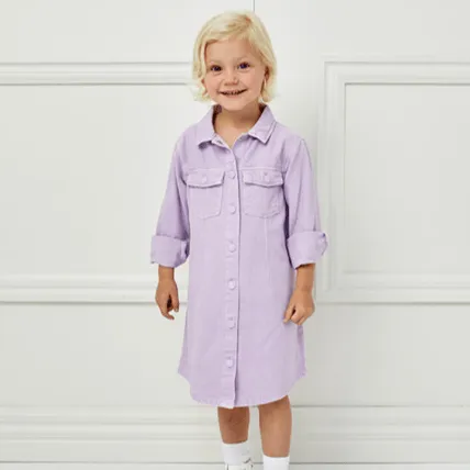 Milky Lavender Cargo Dress