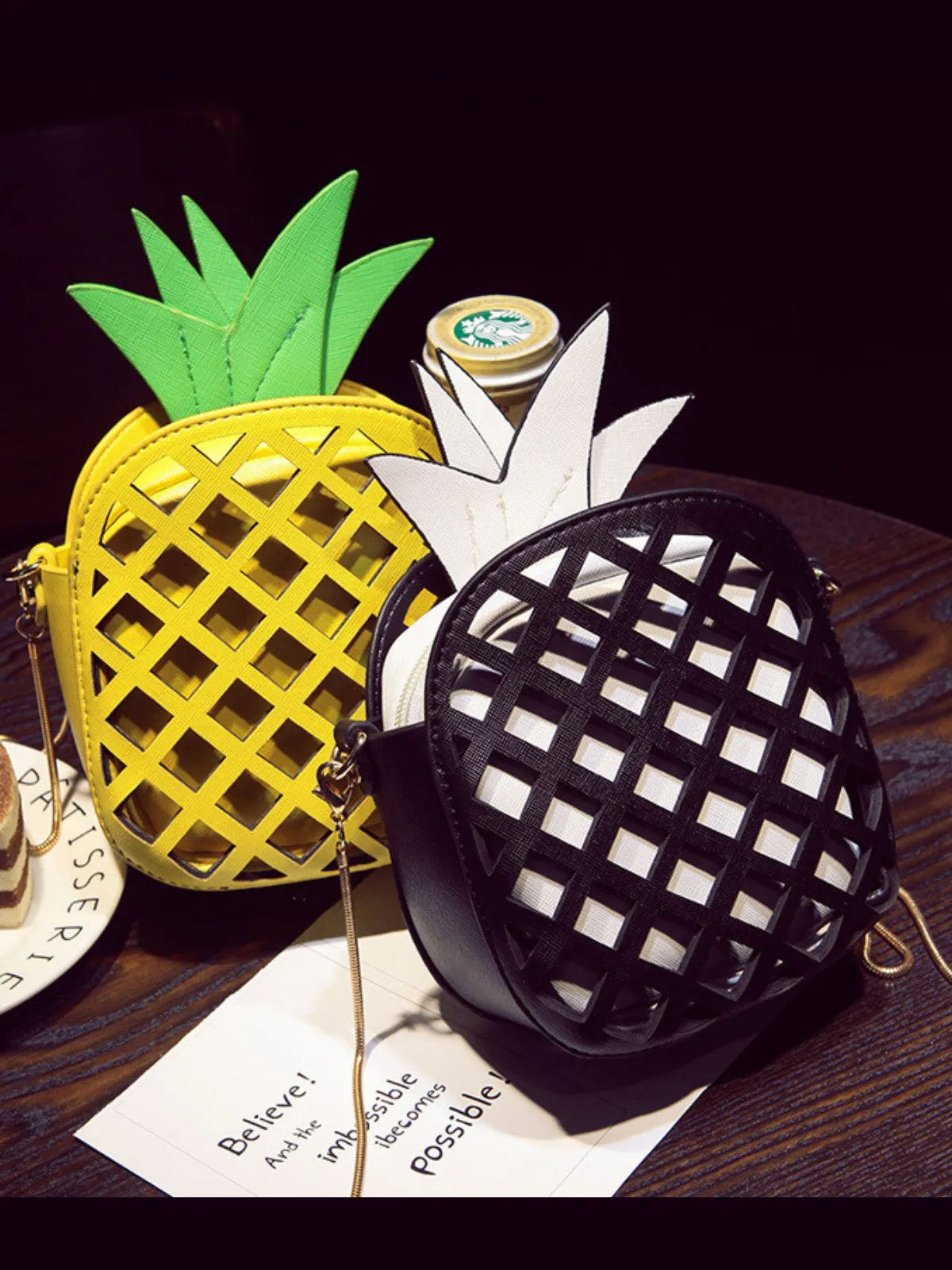 My Cartoon Pineapple Crossbody Bag