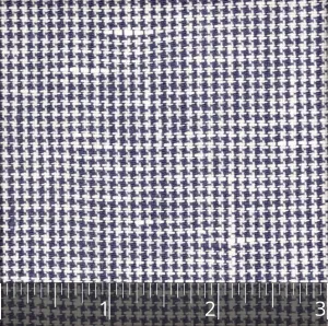 Navy & Ivory Houndstooth Linen- $14.00 yd.