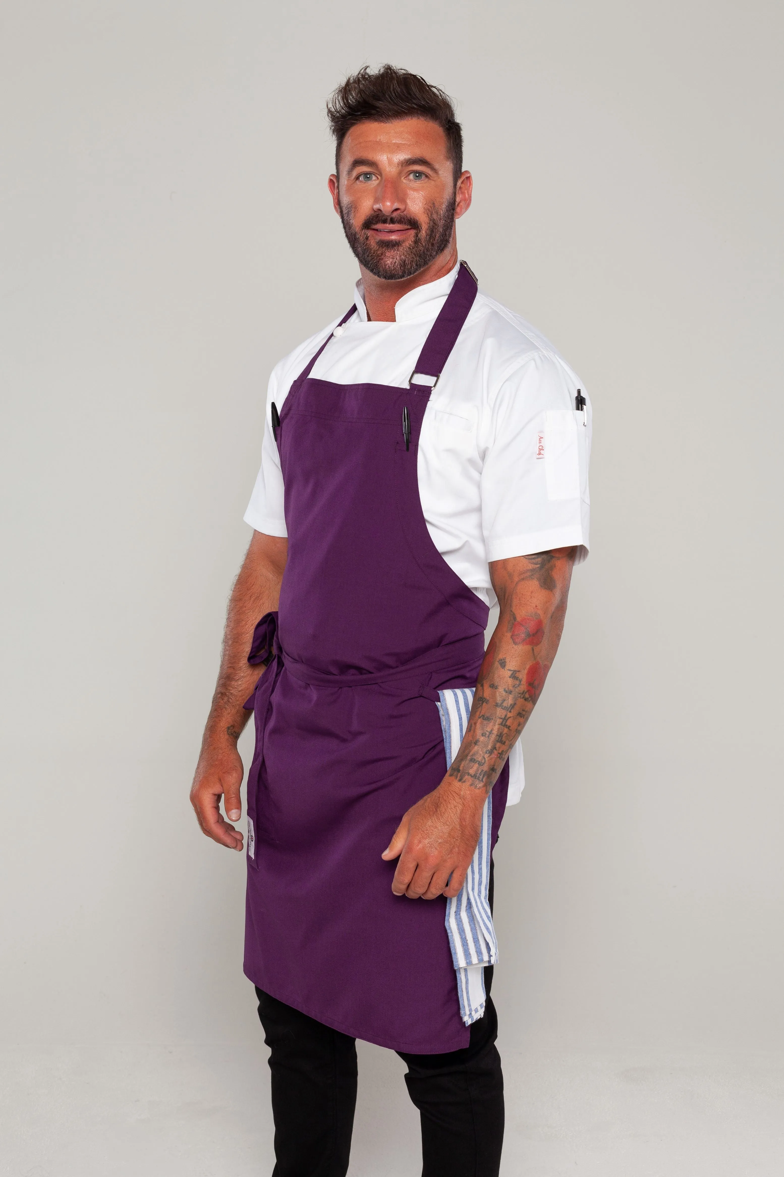 Niche Eggplant Bib Chef Apron one size