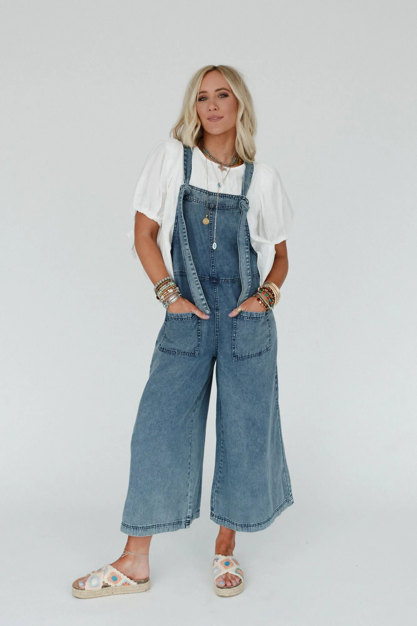 Orchard Road Overalls - Washed Denim