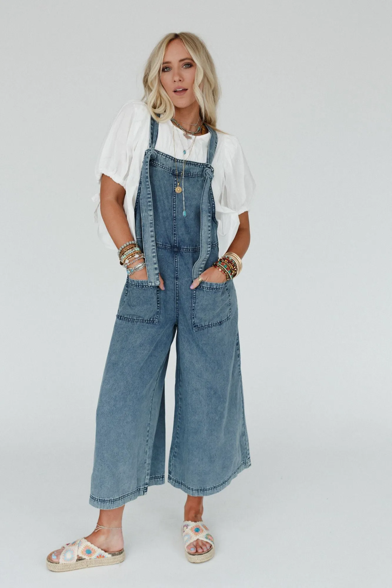 Orchard Road Overalls - Washed Denim