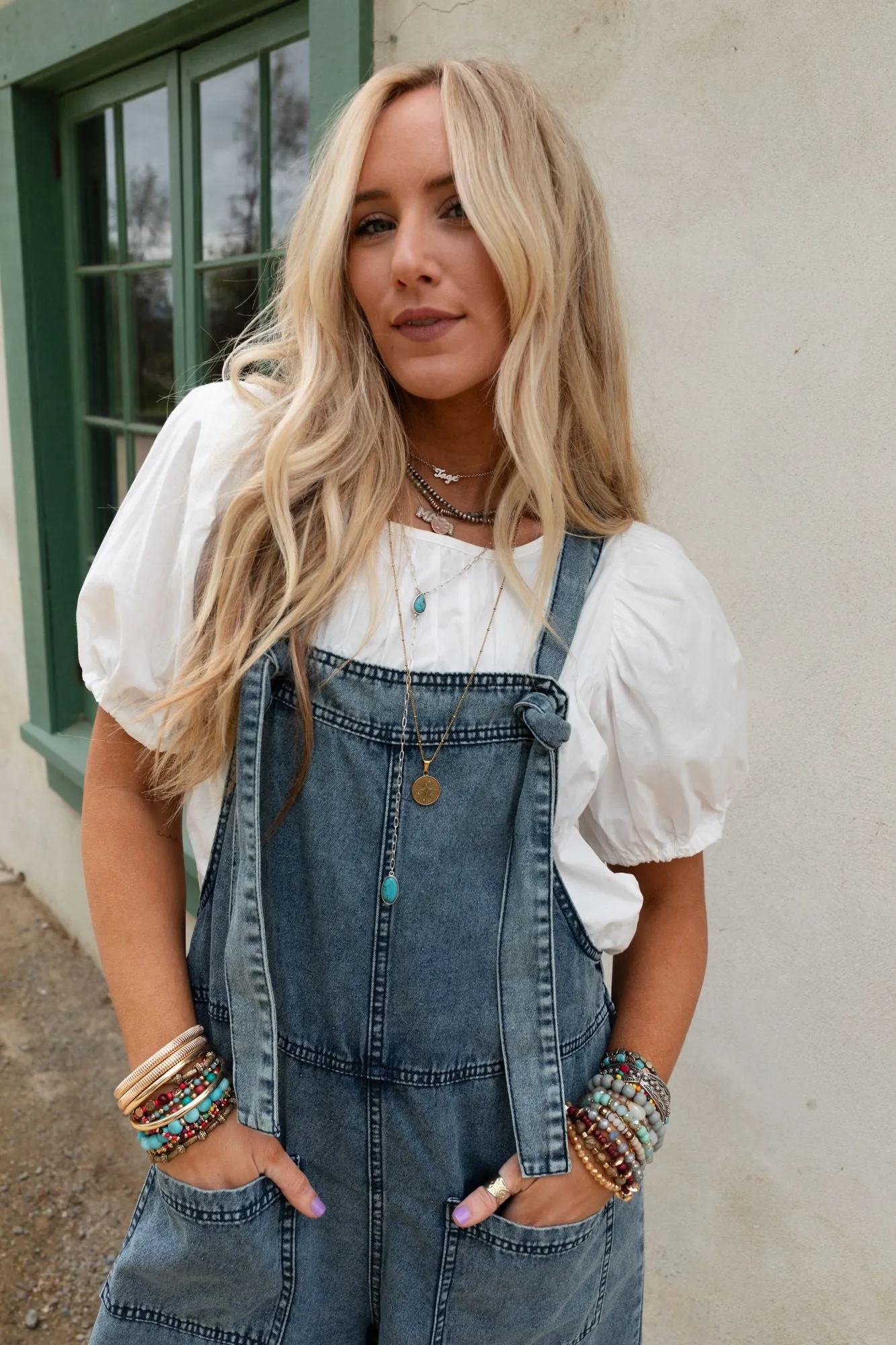 Orchard Road Overalls - Washed Denim