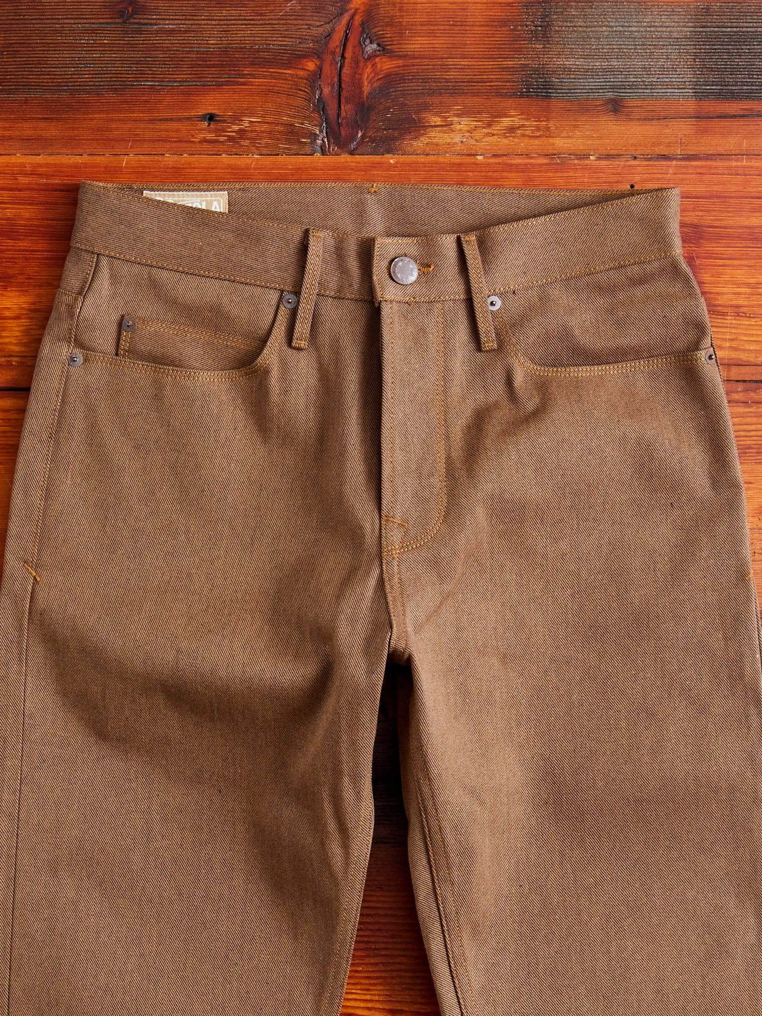 "Portola" 15oz Brown Selvedge Denim - Tapered Fit