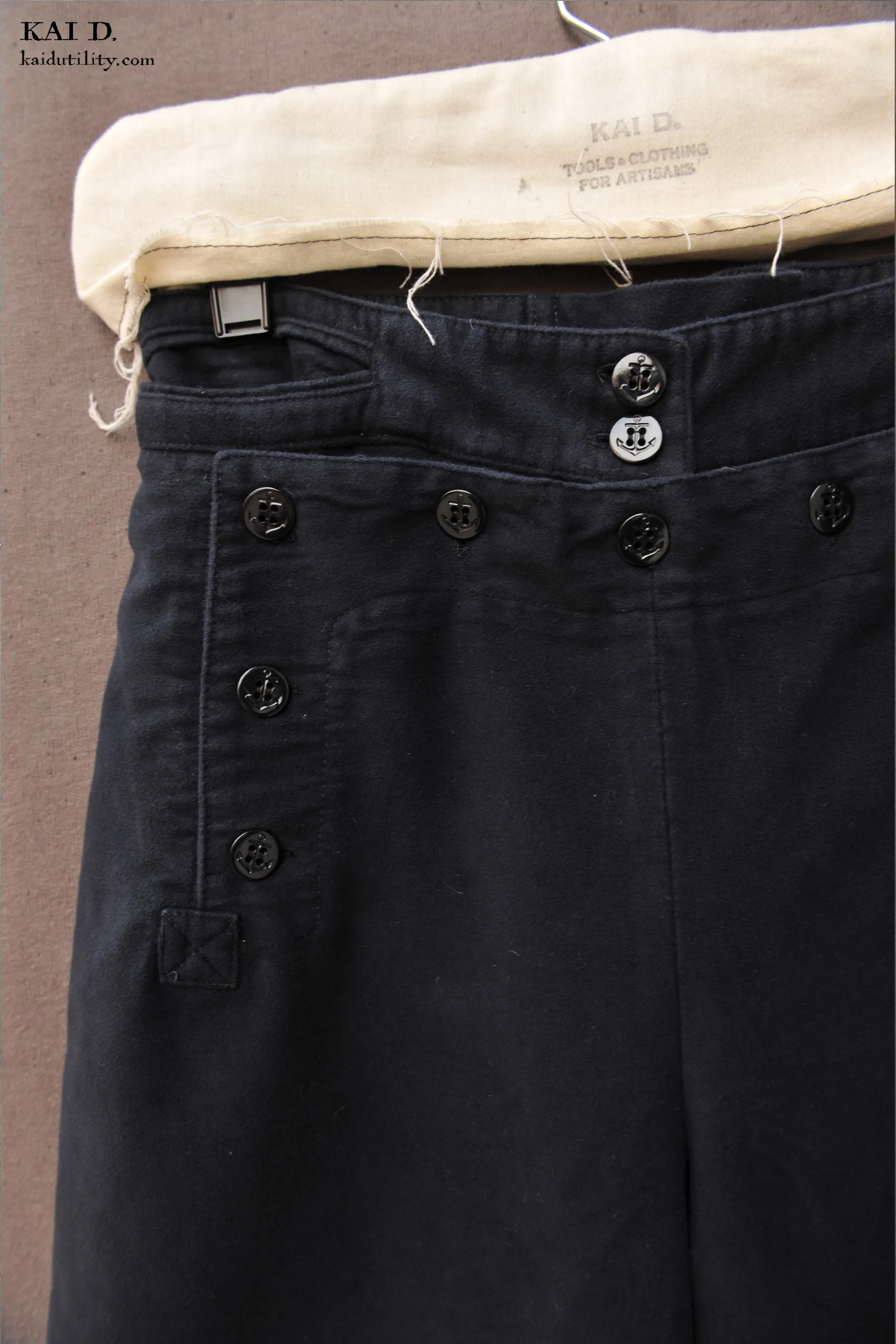 Sailor Pants - DarK Indigo Moleskin - XS, M,  L