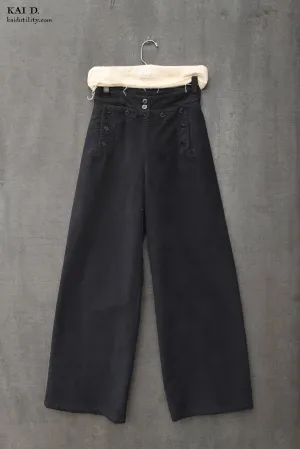 Sailor Pants - DarK Indigo Moleskin - XS, M,  L