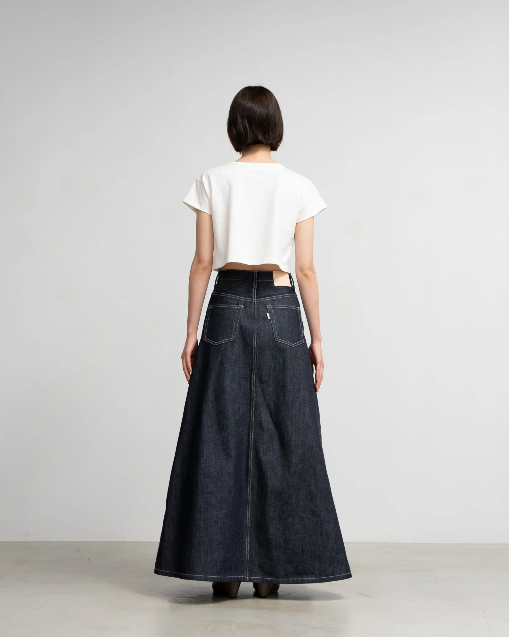 Selvage Denim Skirt-RIGID-