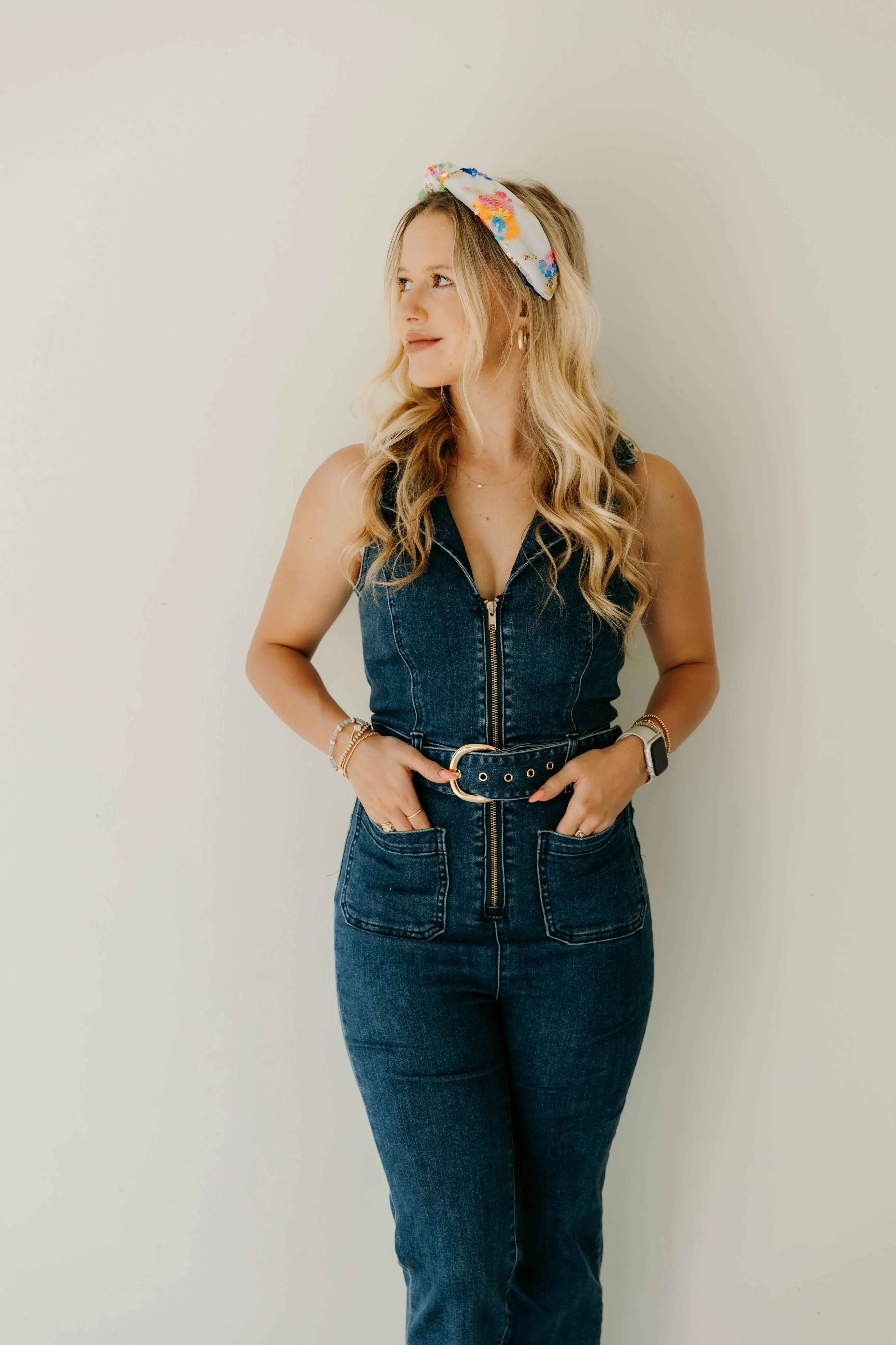 Show Me Your Mumu Jacksonville Cropped Jumpsuit - Lunar Blue