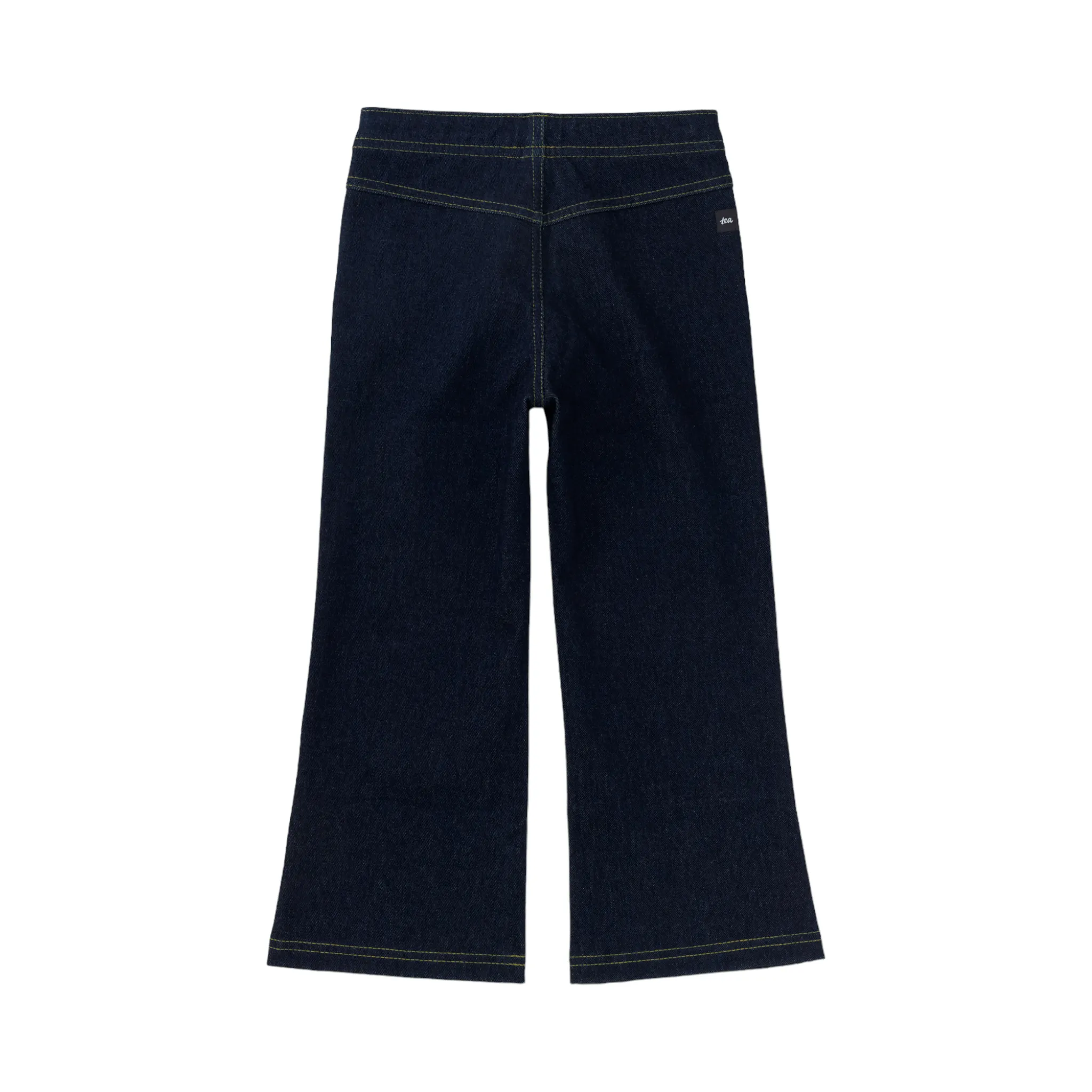 Tea Denim-Like Flare Pants