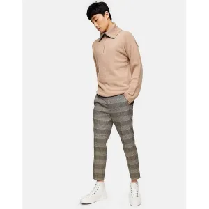 Topman Men's Stretch Skinny Check Pant