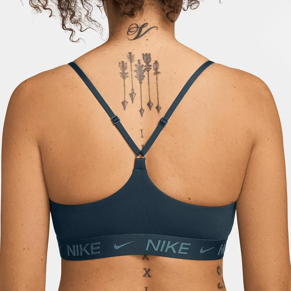 Women`s Indy Light Support Padded Adjustable Sports Bra Armory Navy