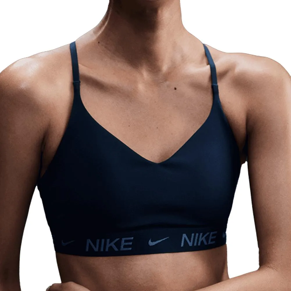 Women`s Indy Light Support Padded Adjustable Sports Bra Armory Navy