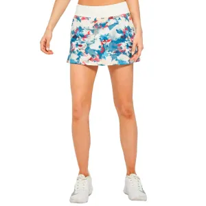 Women's Printed Relay 13 Inch Tennis Skort Blue Chaos